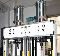 玖容氣液增壓缸應用成功案例-導管座圈壓裝機 玖容氣液增壓缸應用成功案例-導管座圈壓裝機