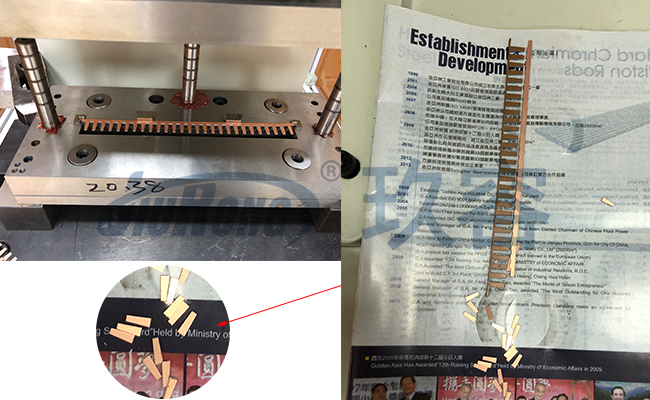 鍍銅產(chǎn)品沖斷效果 鍍銅產(chǎn)品沖斷效果